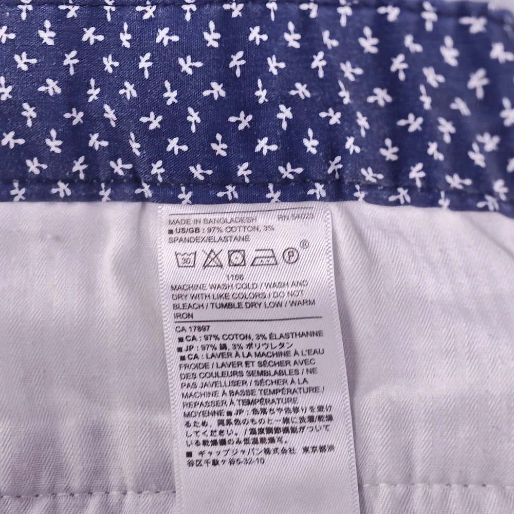 Banana Republic Aiden Chino Pants Mens 30x30 Gray Flat Front Cotton Stretch